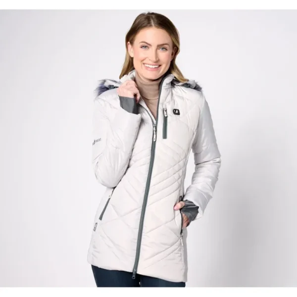 ActionHeat Women's 5V Heated Puffer Jacket w/ Faux Fur Hood - a world of fashionable women's clothing, including a wide selection of dresses and trendy accessories.> Hat