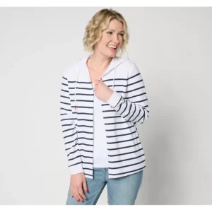 Fashion<Active Americana Regular French Terry Jacket - a world of fashionable women's clothing, including a wide selection of dresses and trendy accessories.