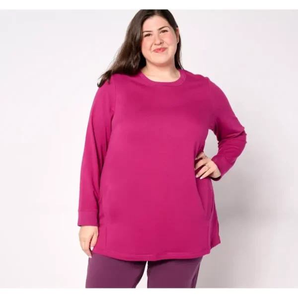 Active Crew Neck Long Sleeve Tunic - a world of fashionable women's clothing, including a wide selection of dresses and trendy accessories.> Hat