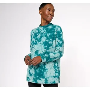 Fashion<Active Crystal Wash Heather French Terry Tunic - a world of fashionable women's clothing, including a wide selection of dresses and trendy accessories.