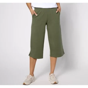 Active French Terry Capri Wide Leg w/ Side Slit - a world of fashionable women's clothing, including a wide selection of dresses and trendy accessories.> Hat
