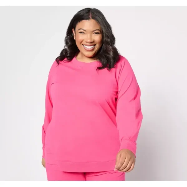 Fashion<Active French Terry Pleat Sleeve Pullover - a world of fashionable women's clothing, including a wide selection of dresses and trendy accessories.