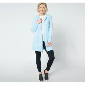 Active French Terry Regular Hooded ZipFront Tunic Jacket - a world of fashionable women's clothing, including a wide selection of dresses and trendy accessories.> Hat