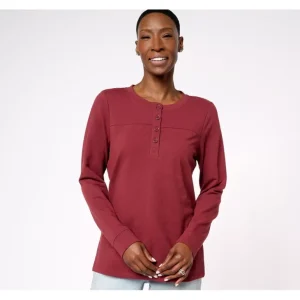 Active French Terry Round Neck Henley Pullover - a world of fashionable women's clothing, including a wide selection of dresses and trendy accessories.> Hat