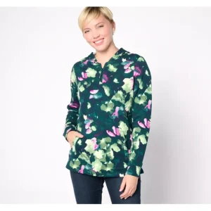 Active Frnech Terry Hooded Quarter Zip Pullover - a world of fashionable women's clothing, including a wide selection of dresses and trendy accessories.> Hat