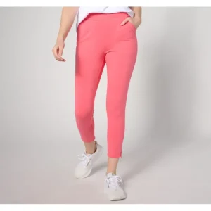 Fashion<Active Petite Duo Stretch Crop Leg Pant with Zipper - a world of fashionable women's clothing, including a wide selection of dresses and trendy accessories.