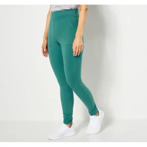 Fashion<Active Petite Duo Stretch Leggings with Wide Waistband - a world of fashionable women's clothing, including a wide selection of dresses and trendy accessories.