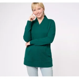 Active Petite French Terry Pleated V-Neck Tunic - a world of fashionable women's clothing, including a wide selection of dresses and trendy accessories.> Hat
