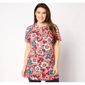 Fashion<Active Petite French Terry Short-Sleeve Tunic - a world of fashionable women's clothing, including a wide selection of dresses and trendy accessories.