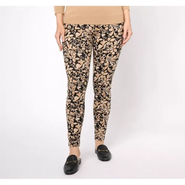 Fashion<Active Petite Printed Duo Stretch Legging with Pintuck - a world of fashionable women's clothing, including a wide selection of dresses and trendy accessories.