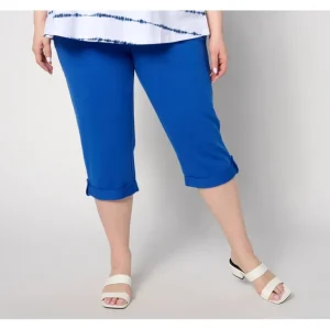 Active Reg French Terry Straight Leg Roll Cuff Capri - a world of fashionable women's clothing, including a wide selection of dresses and trendy accessories.> Hat