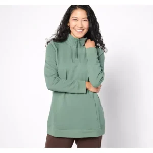 Active Regular French Terry Quarter Zip Tunic - a world of fashionable women's clothing, including a wide selection of dresses and trendy accessories.> Hat