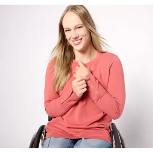 Dresses<Adaptive Active French Terry Long-Sleeve Tunic - a world of fashionable women's clothing, including a wide selection of dresses and trendy accessories.
