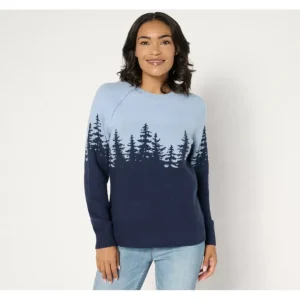 Adaptive Crew Neck Long Sleeve Scenic Sweater - a world of fashionable women's clothing, including a wide selection of dresses and trendy accessories.> Hat