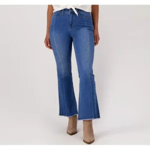 Fashion<All Worthy Hunter McGrady Regular Indigo Raw Hem Jeans - a world of fashionable women's clothing, including a wide selection of dresses and trendy accessories.