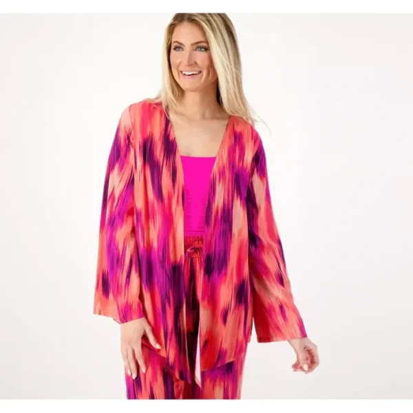 Fashion<AmberNoon II by Dr. Erum Ilyas UPF 30 Cascade Open Front Topper - a world of fashionable women's clothing, including a wide selection of dresses and trendy accessories.
