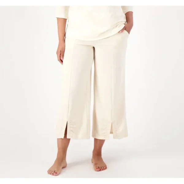 AnyBody Cozy Knit Jersey Wide Leg Pant - a world of fashionable women's clothing, including a wide selection of dresses and trendy accessories.> Hat