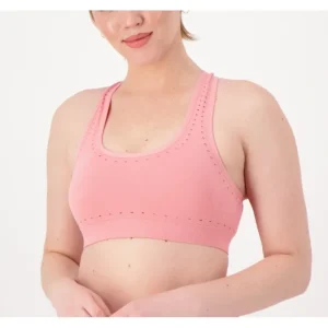 AnyBody Intimates Racerback Bra with Perforated Edges - a world of fashionable women's clothing, including a wide selection of dresses and trendy accessories.> Hat