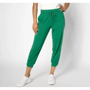 AnyBody Lounge Cozy Knit Split Cuff Joggers - a world of fashionable women's clothing, including a wide selection of dresses and trendy accessories.> Hat