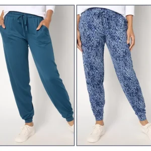 Anybody Lounge Regular Lush Jersey Set of Two Joggers - a world of fashionable women's clothing, including a wide selection of dresses and trendy accessories.> Hat