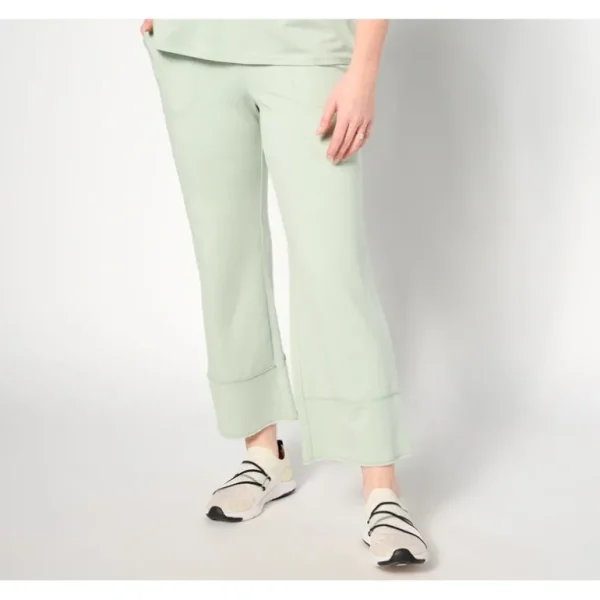 AnyBody Lounge Regular Wide Leg Cozy Knit Pants with Ruffle Hem - a world of fashionable women's clothing, including a wide selection of dresses and trendy accessories.> Dresses