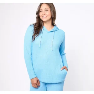 AnyBody Lounge Waffle Knit Hoodie - a world of fashionable women's clothing, including a wide selection of dresses and trendy accessories.> Hat