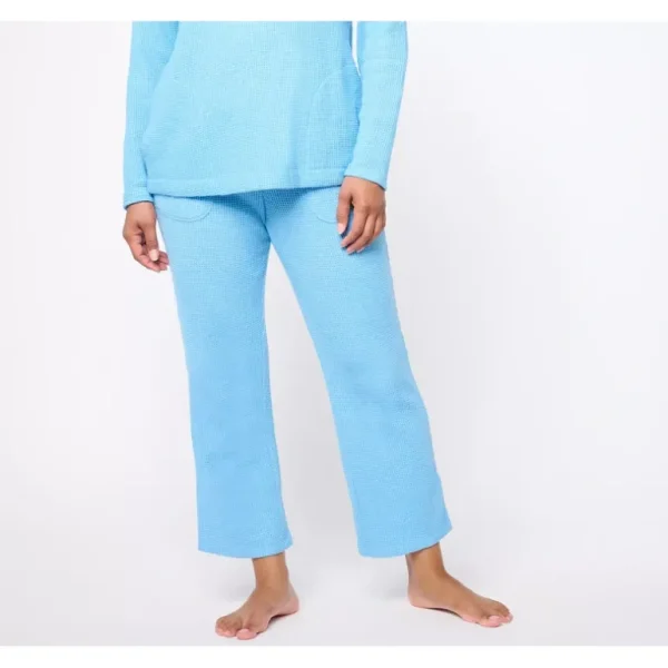 AnyBody Lounge Waffle Knit Straight Leg Pant - a world of fashionable women's clothing, including a wide selection of dresses and trendy accessories.> Hat