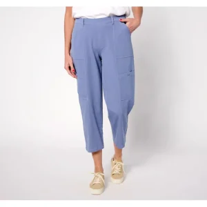 AnyBody Petite All Stretch Twill Cropped Utility Pant - a world of fashionable women's clothing, including a wide selection of dresses and trendy accessories.> Hat