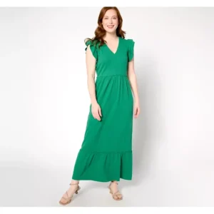 Dresses<AnyBody Petite Daydreamer Knit Maxi Dress - a world of fashionable women's clothing, including a wide selection of dresses and trendy accessories.