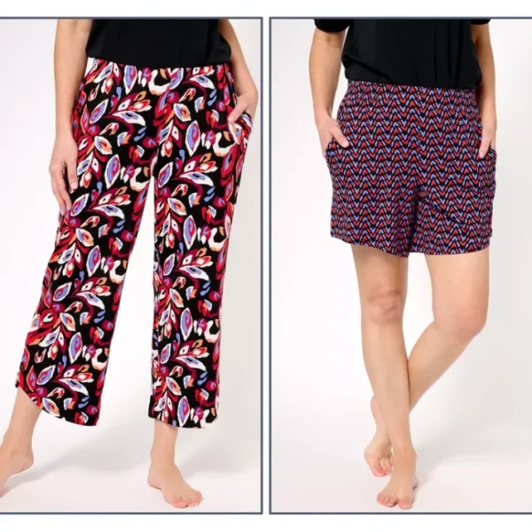 Fashion<AnyBody Petite Lush Jersey Set of 2 Pajama Bottoms - a world of fashionable women's clothing, including a wide selection of dresses and trendy accessories.