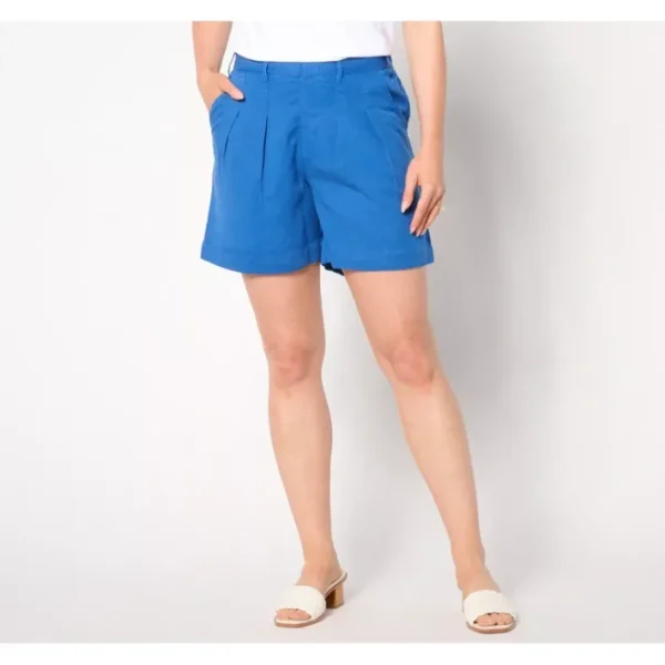 Fashion<AnyBody Petite Sueded Twill Utility Short - a world of fashionable women's clothing, including a wide selection of dresses and trendy accessories.