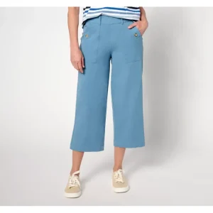 AnyBody Regular All- Stretch Twill Cropped Pant - a world of fashionable women's clothing, including a wide selection of dresses and trendy accessories.> Hat