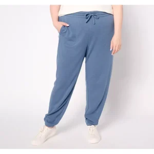 AnyBody Regular Brushed French Terry Joggers - a world of fashionable women's clothing, including a wide selection of dresses and trendy accessories.> Hat