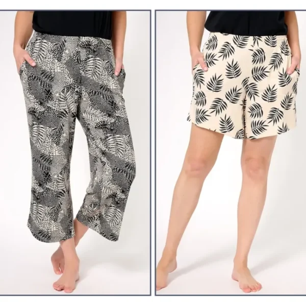 Fashion<AnyBody Regular Lush Jersey Set of 2 Pajama Bottoms - a world of fashionable women's clothing, including a wide selection of dresses and trendy accessories.