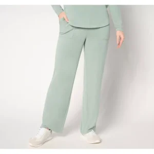 AnyBody Regular Plush Knit Tulip Hem Pants with Pockets - a world of fashionable women's clothing, including a wide selection of dresses and trendy accessories.> Hat