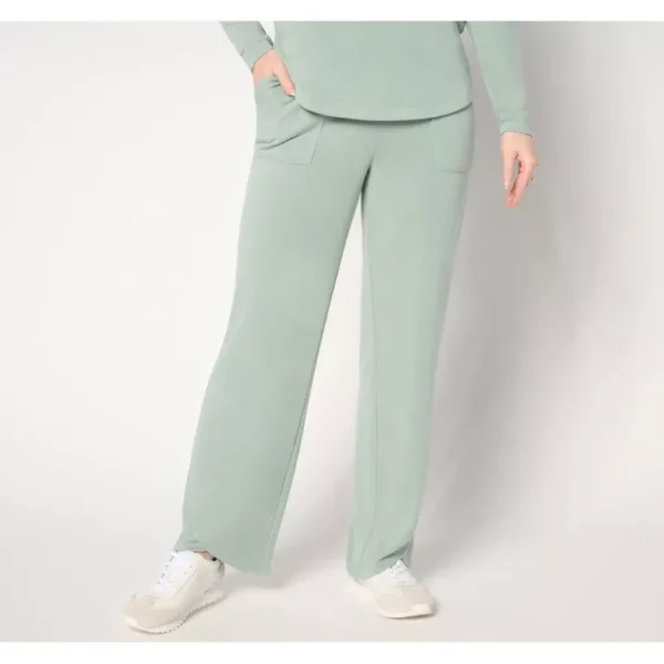 AnyBody Regular Plush Knit Tulip Hem Pants with Pockets - a world of fashionable women's clothing, including a wide selection of dresses and trendy accessories.> Hat