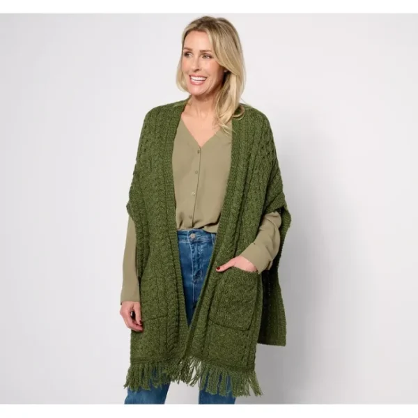 Fashion<Aran Craft Merino Wool Shawl Fringe Trim - a world of fashionable women's clothing, including a wide selection of dresses and trendy accessories.