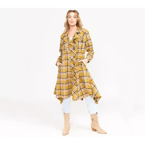 Aratta Coco Plaid Trench Coat - a world of fashionable women's clothing, including a wide selection of dresses and trendy accessories.> Coats