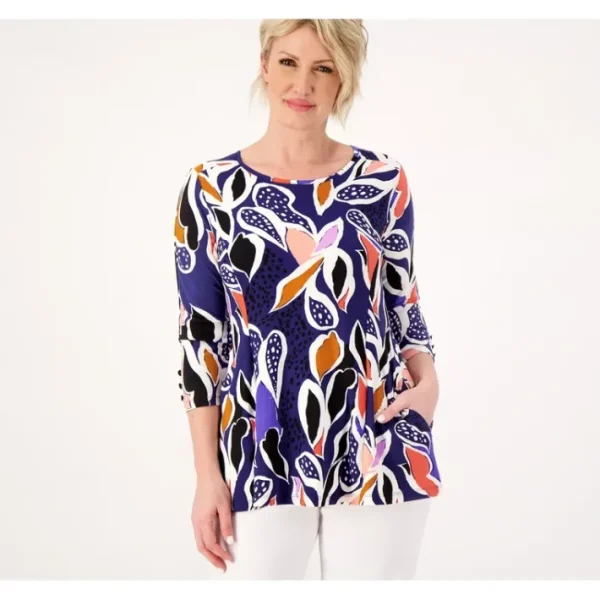 Fashion<Attitudes by Renee Como Jersey Ballet Tunic w/ Pocket - a world of fashionable women's clothing, including a wide selection of dresses and trendy accessories.