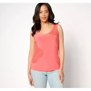 Fashion<Attitudes by Renee Como Jersey Crochet Top - a world of fashionable women's clothing, including a wide selection of dresses and trendy accessories.