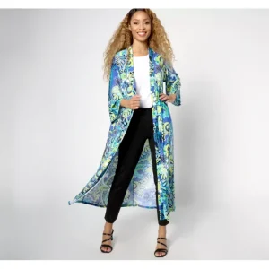 Attitudes by Renee Como Jersey Regular Printed Duster - a world of fashionable women's clothing, including a wide selection of dresses and trendy accessories.> Hat