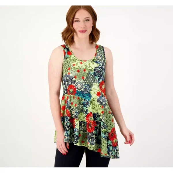 Shop All<Attitudes by Renee Como Jersey Sleeveless Top - a world of fashionable women's clothing, including a wide selection of dresses and trendy accessories.
