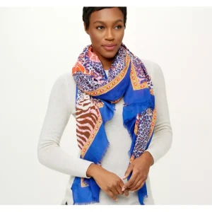 Attitudes by Renee Electric Animal Print Scarf - a world of fashionable women's clothing, including a wide selection of dresses and trendy accessories.> Hat