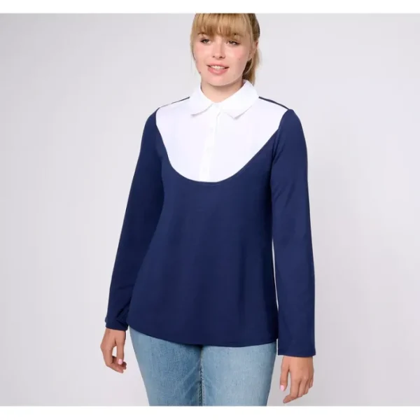 Shop All<Attitudes by Renee Finespun Jersey Yolk Front Tunic - a world of fashionable women's clothing, including a wide selection of dresses and trendy accessories.