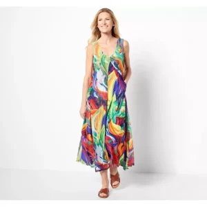 Dresses<Attitudes by Renee Global Illusions Mix Media Petite Maxi Dress - a world of fashionable women's clothing, including a wide selection of dresses and trendy accessories.