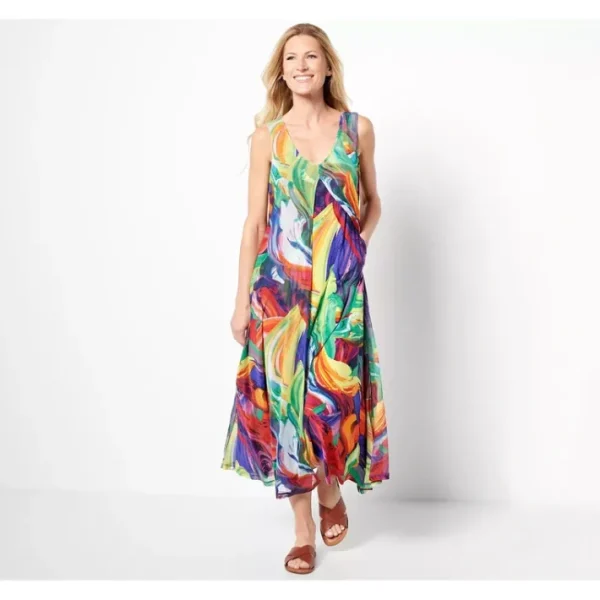 Dresses<Attitudes by Renee Global Illusions Mix Media Petite Maxi Dress - a world of fashionable women's clothing, including a wide selection of dresses and trendy accessories.