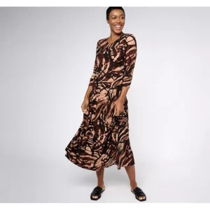 Dresses<Attitudes by Renee Global Illusions Petite Como Jersey Dress - a world of fashionable women's clothing, including a wide selection of dresses and trendy accessories.