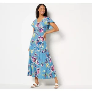 Dresses<Attitudes by Renee Global Illusions Petite Maxi Dress - a world of fashionable women's clothing, including a wide selection of dresses and trendy accessories.