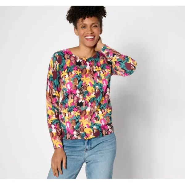 Shop All<Attitudes by Renee International Women's Day Printed Sweater - a world of fashionable women's clothing, including a wide selection of dresses and trendy accessories.