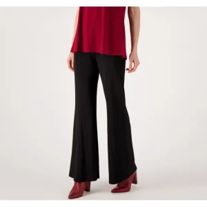 Fashion<Attitudes by Renee Petite Como Jersey Godet Wide Leg Pants - a world of fashionable women's clothing, including a wide selection of dresses and trendy accessories.